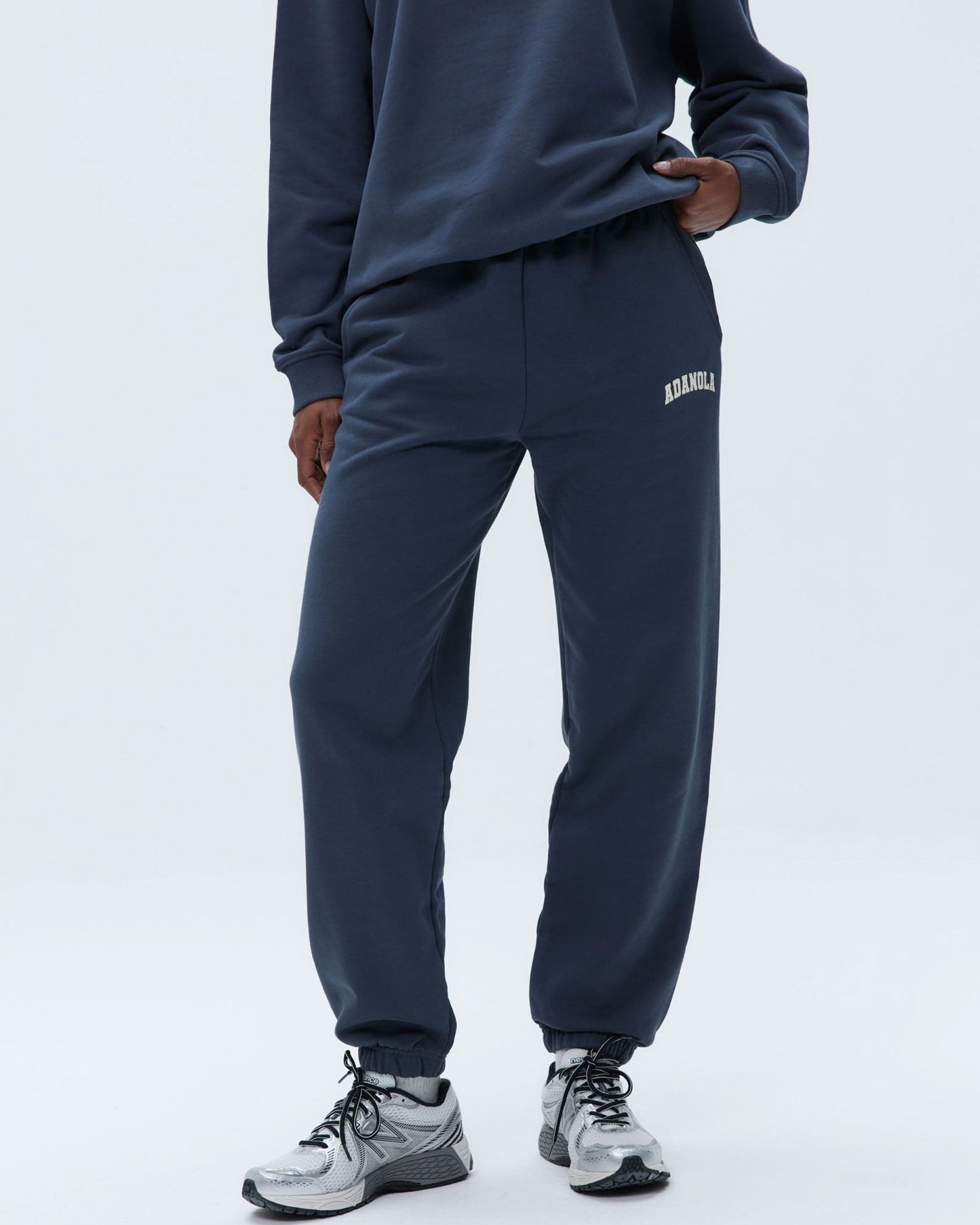 Varsity Sweatpants - Washed Midnight Blue
