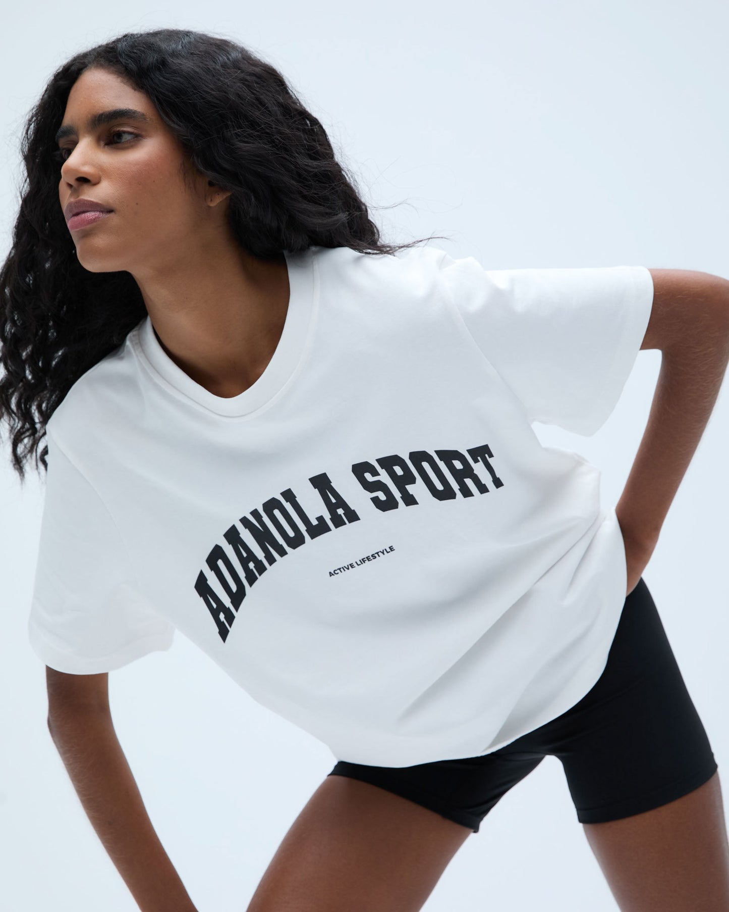 AS Short Sleeve Oversized T-Shirt - White