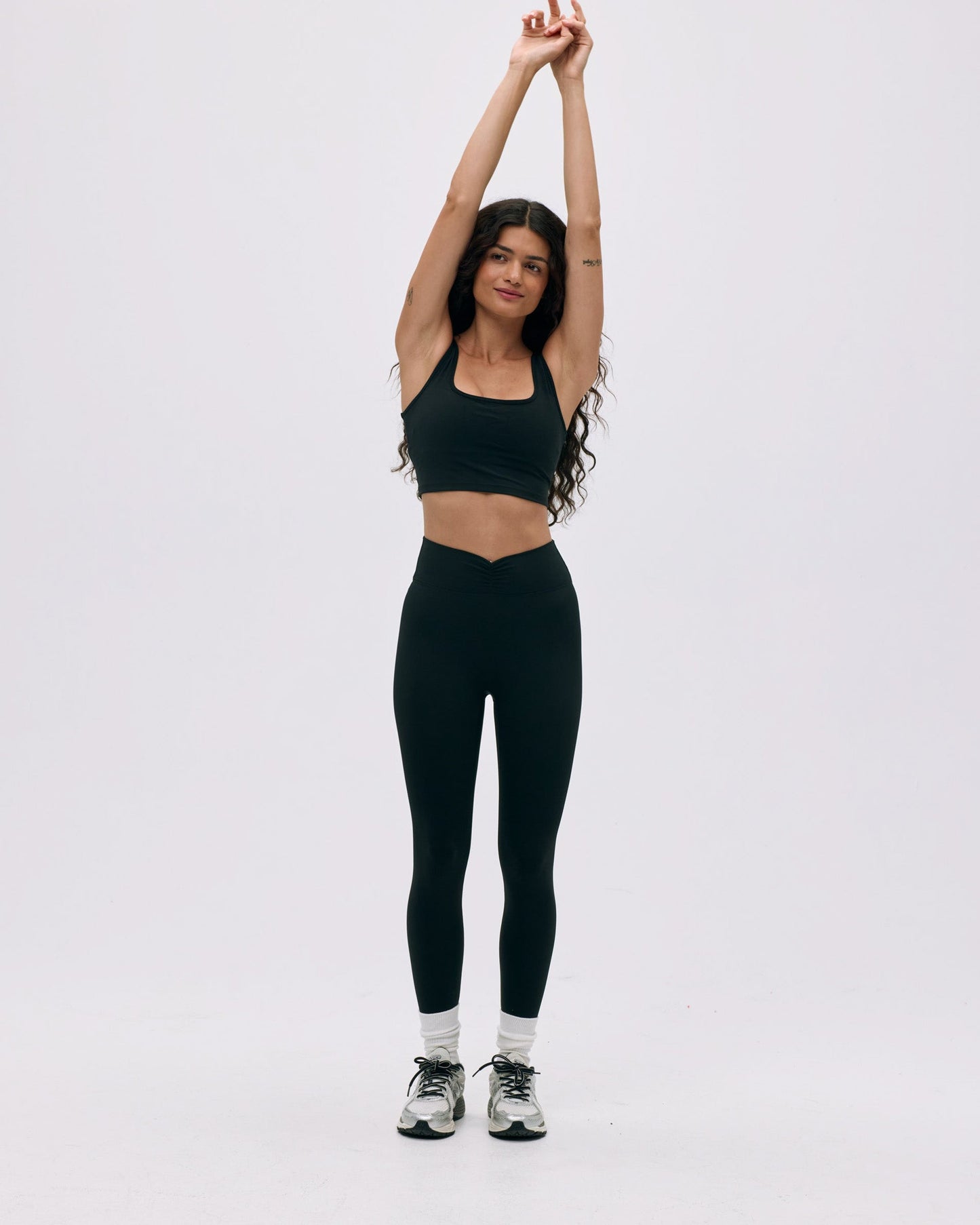 Ultimate Ruched Front Leggings - Black