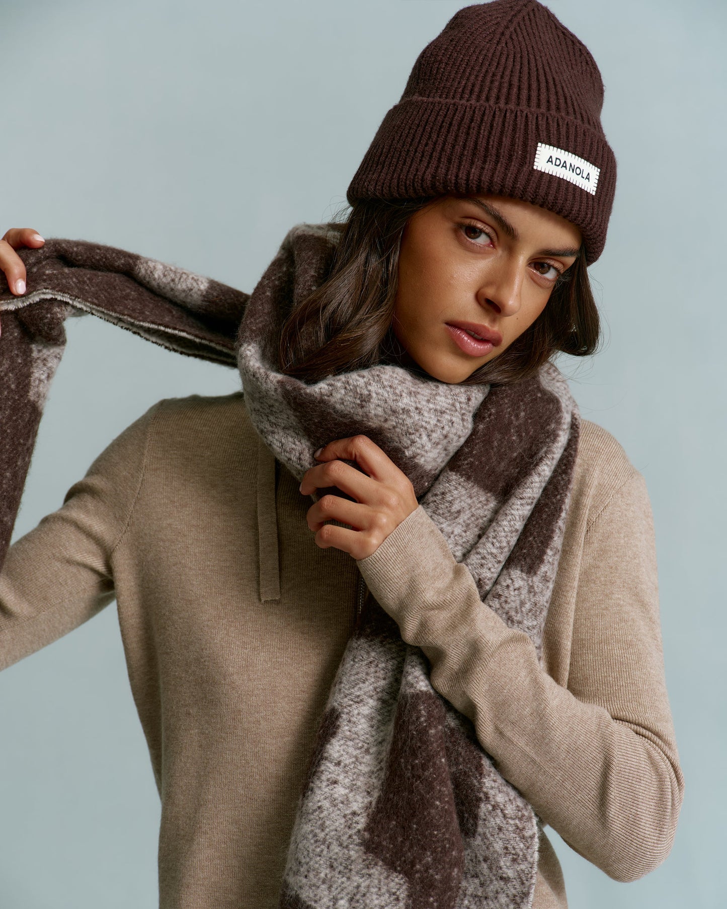 Knit Beanie - Coffee Bean