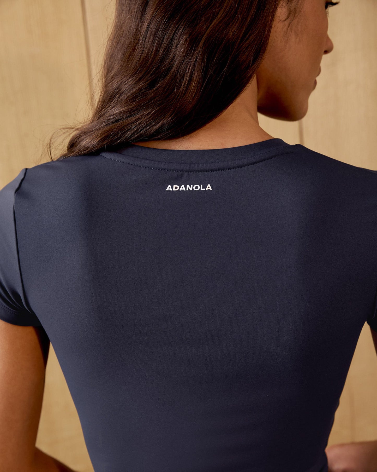 Ultimate V-Neck Curved Hem Top - Midnight Blue