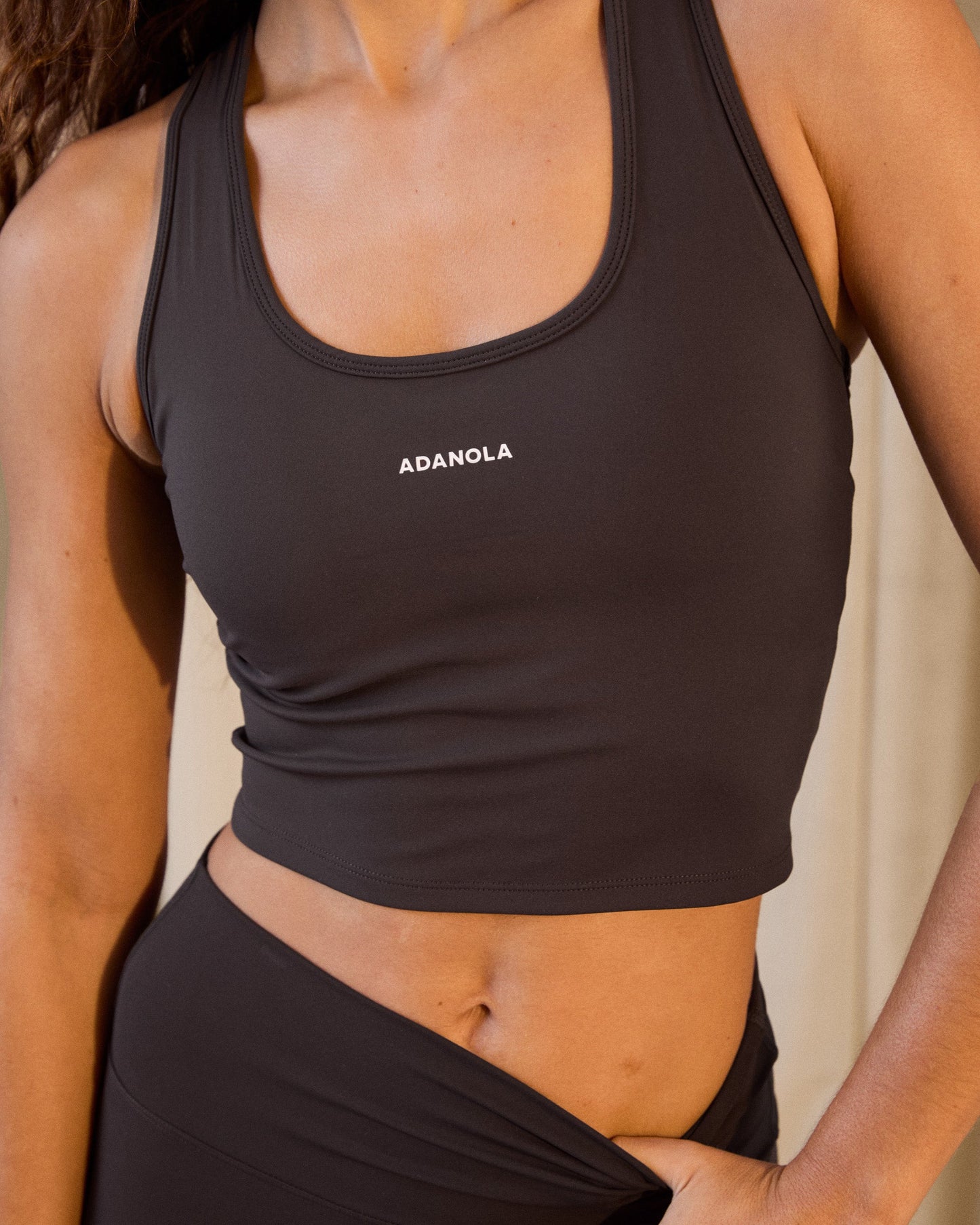 Ultimate Racer Back Tank - Coffee Bean