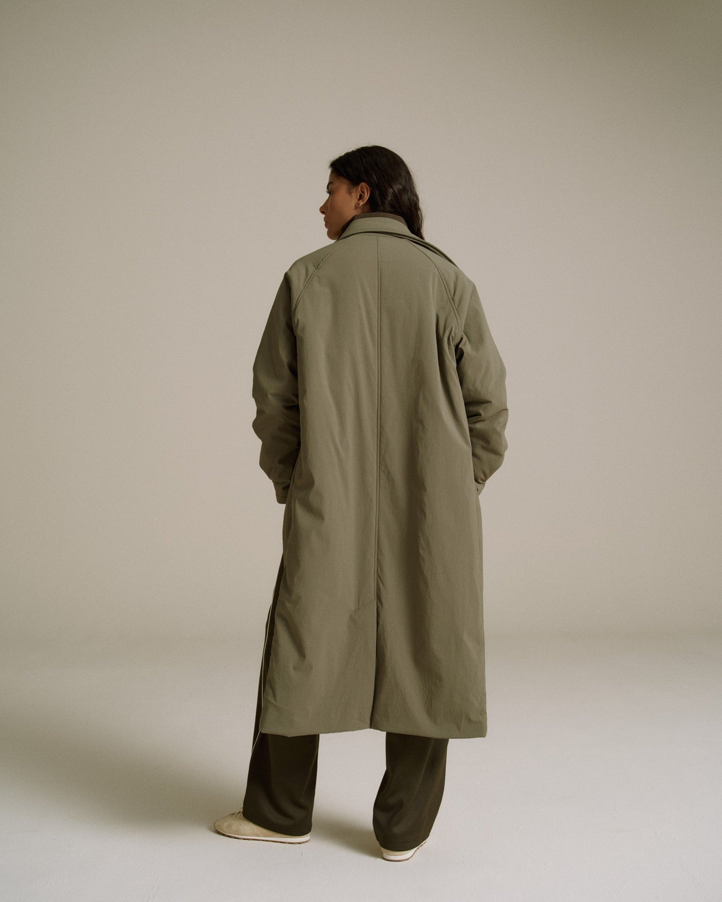 Padded Coach Jacket - Khaki