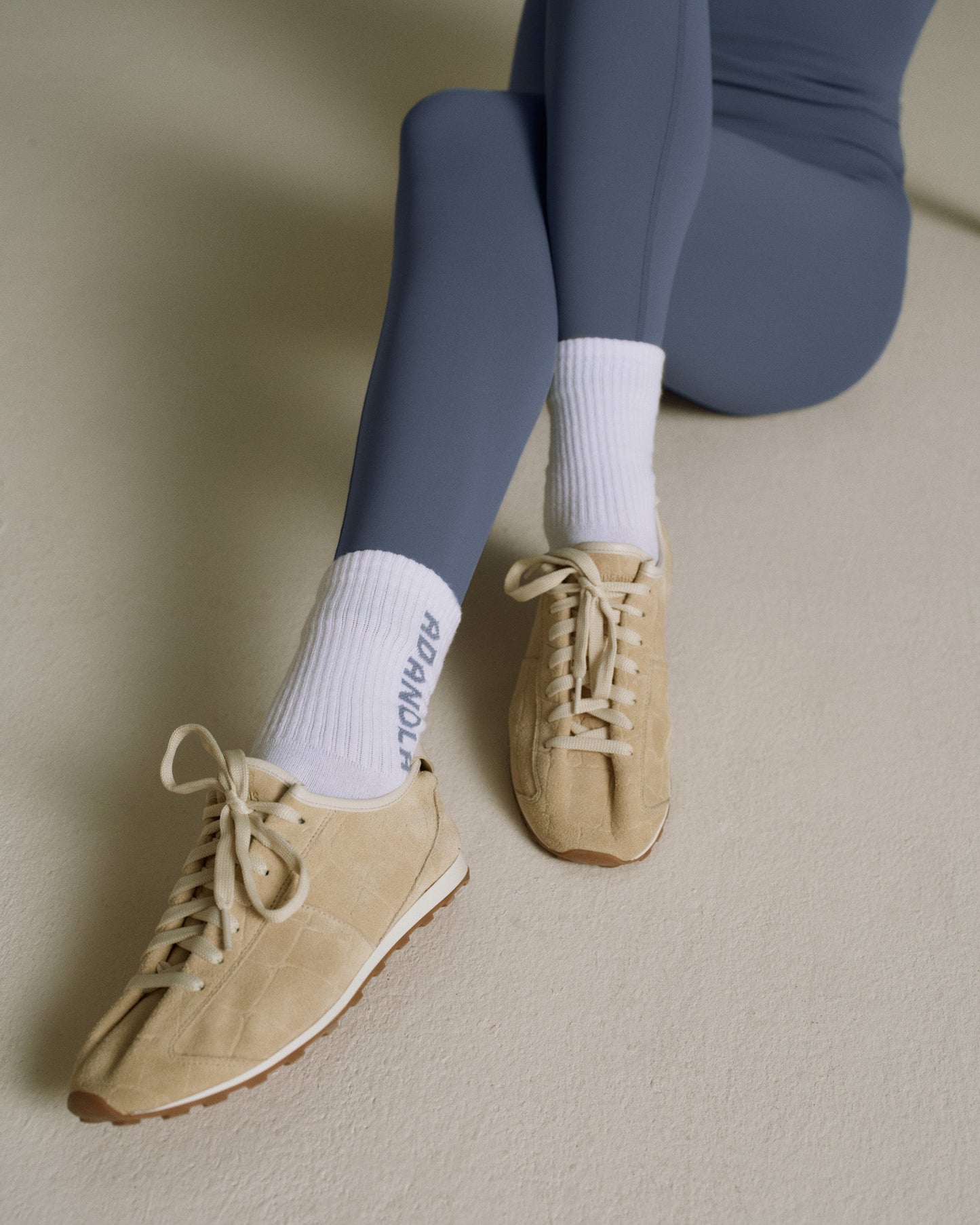 2 Pack Socks - Slate Blue/White