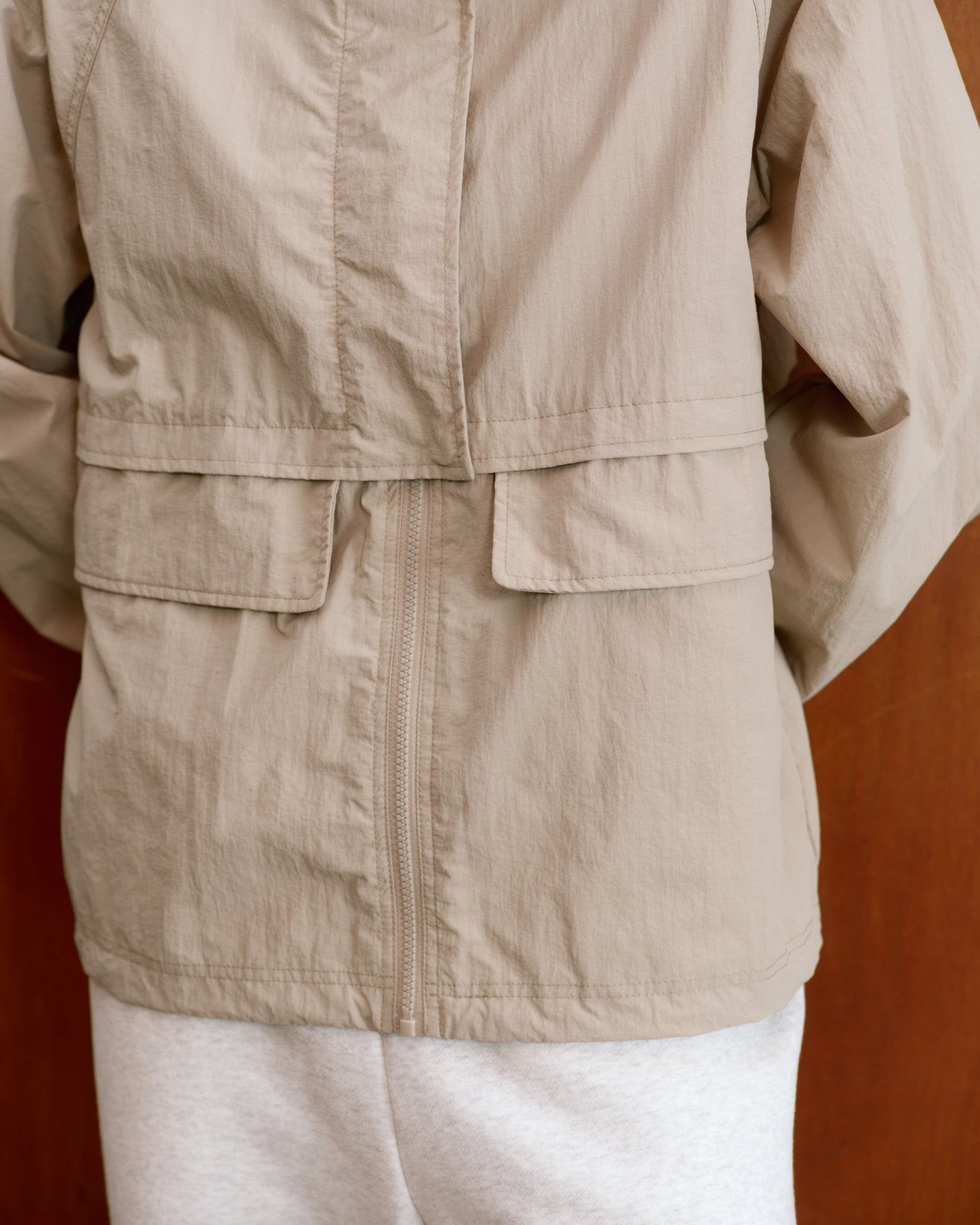 Storm Flap Rain Jacket - Almond
