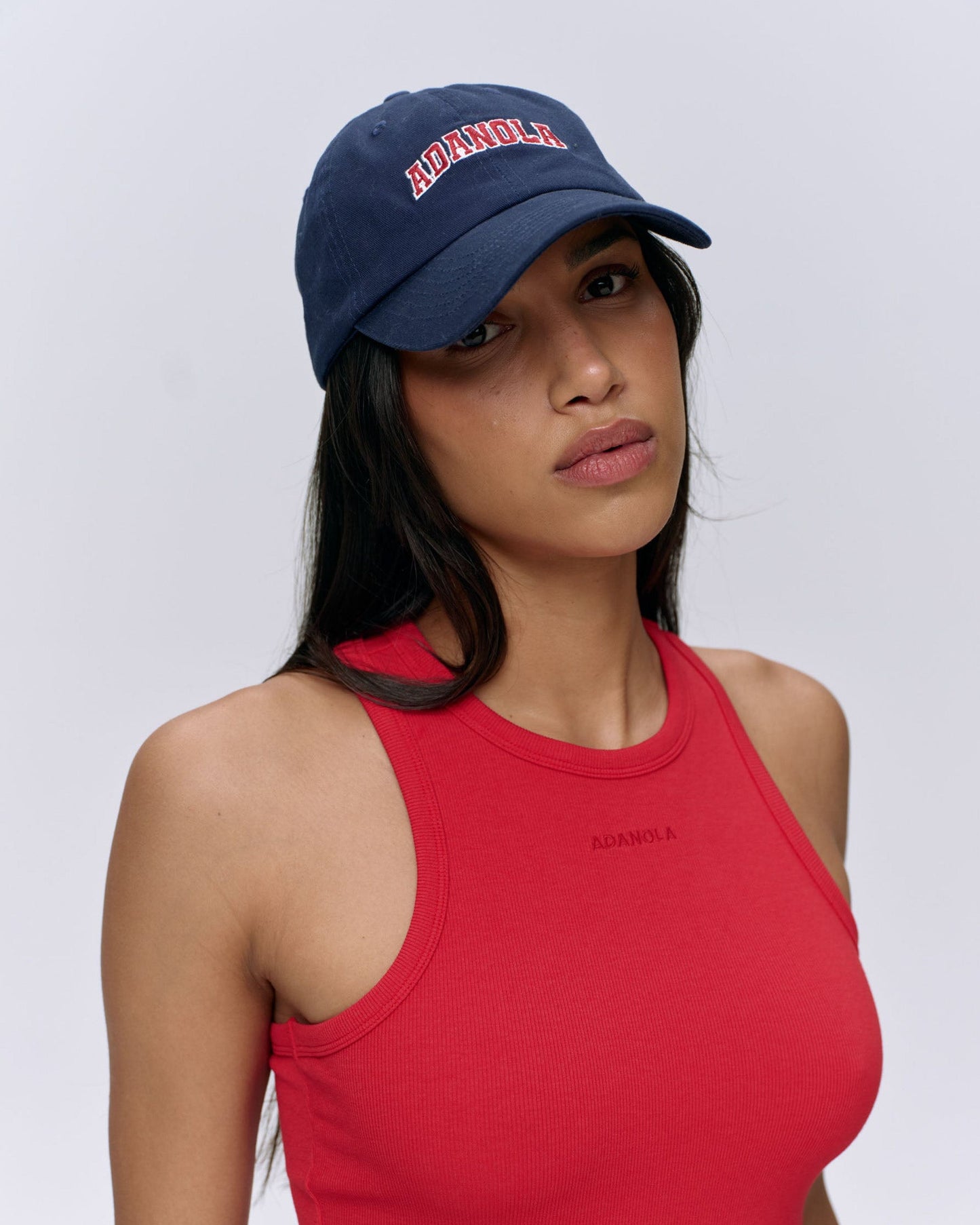 Varsity Cap - Navy Blue/Red