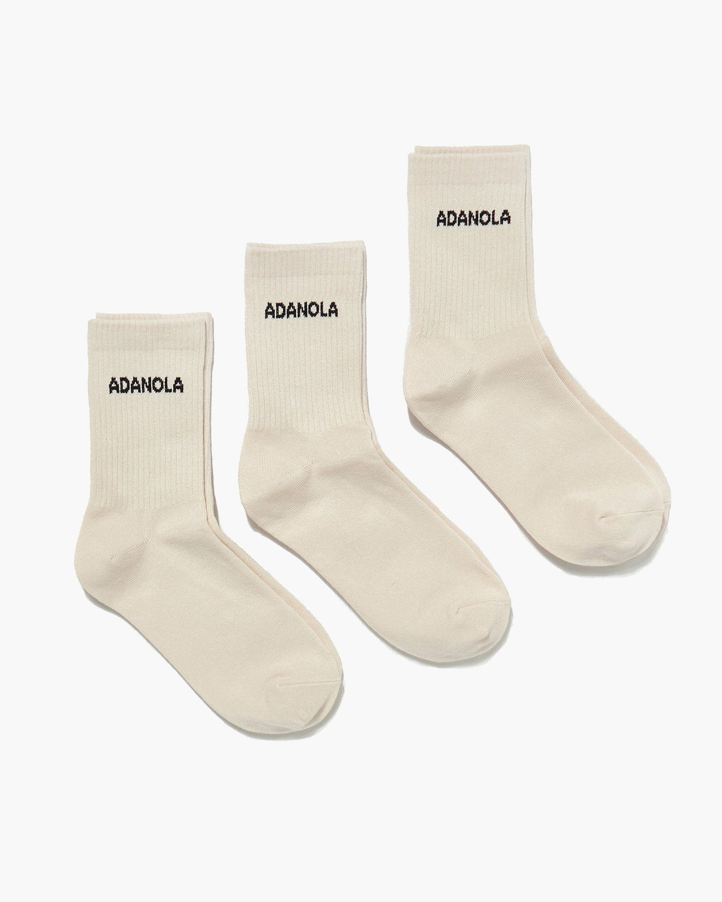 3 Pack Socks - Cream