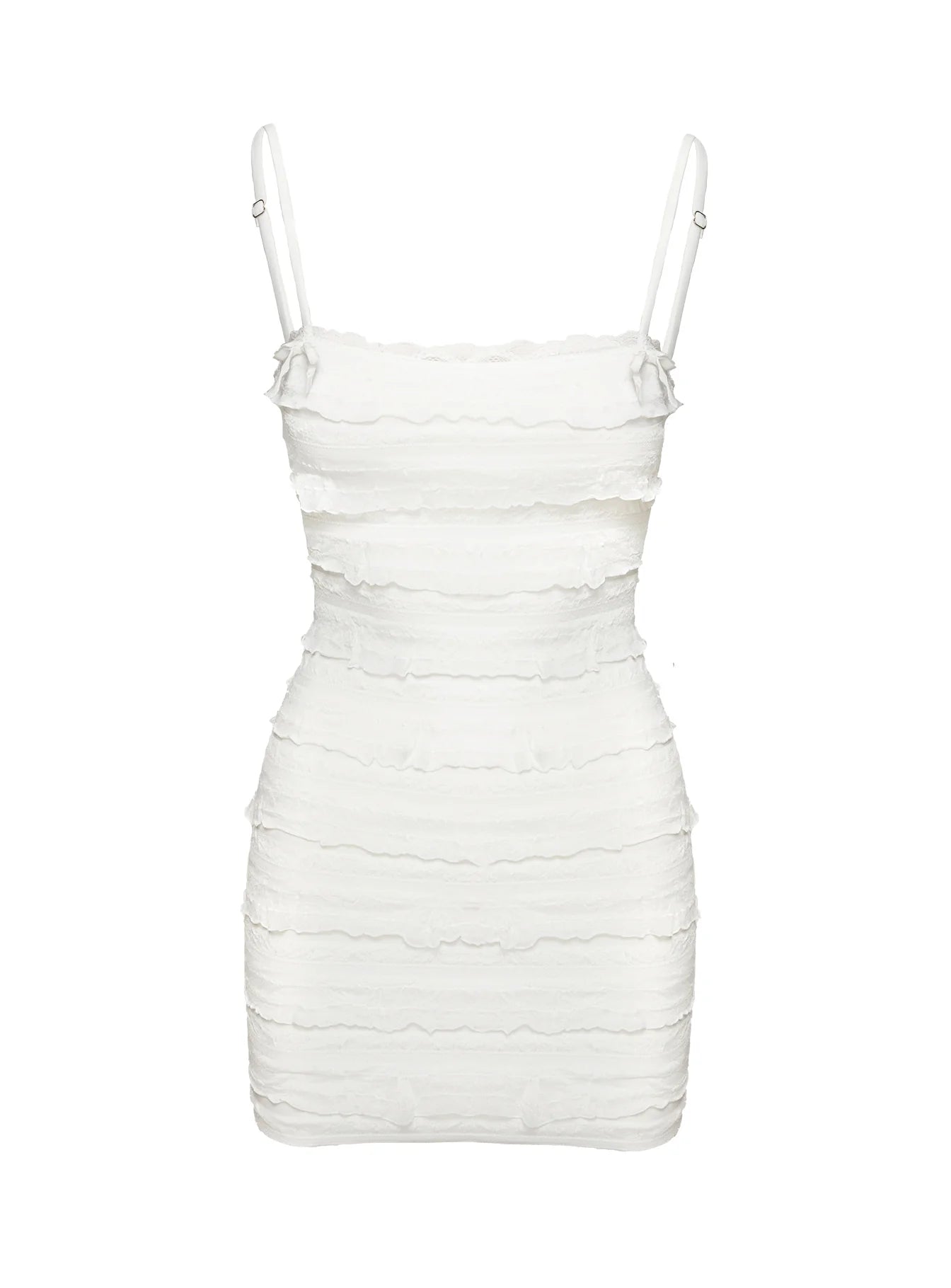 Gradine Mini Dress White
