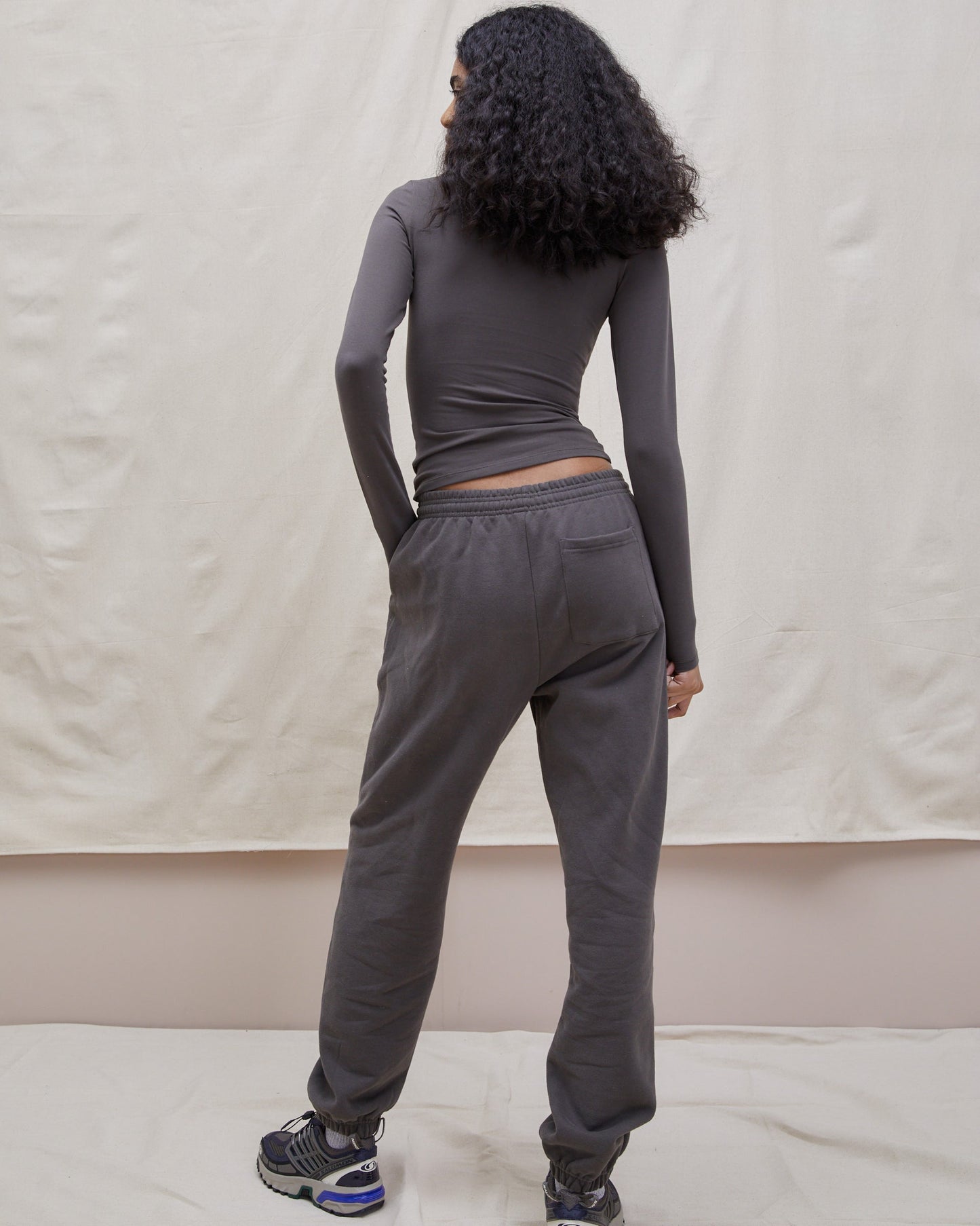 Cotton Long Sleeve Top - Forest Brown