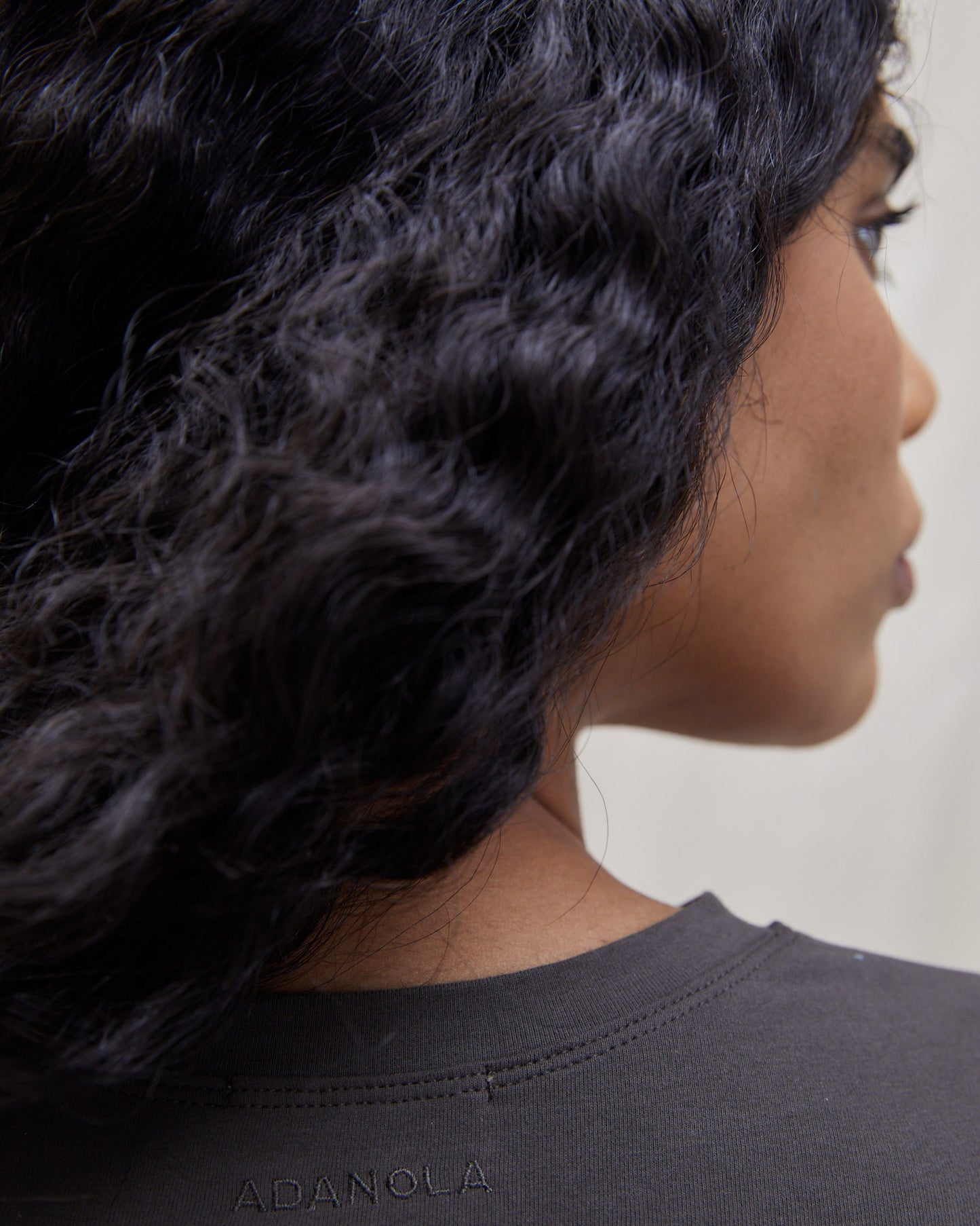 Cotton Long Sleeve Top - Forest Brown