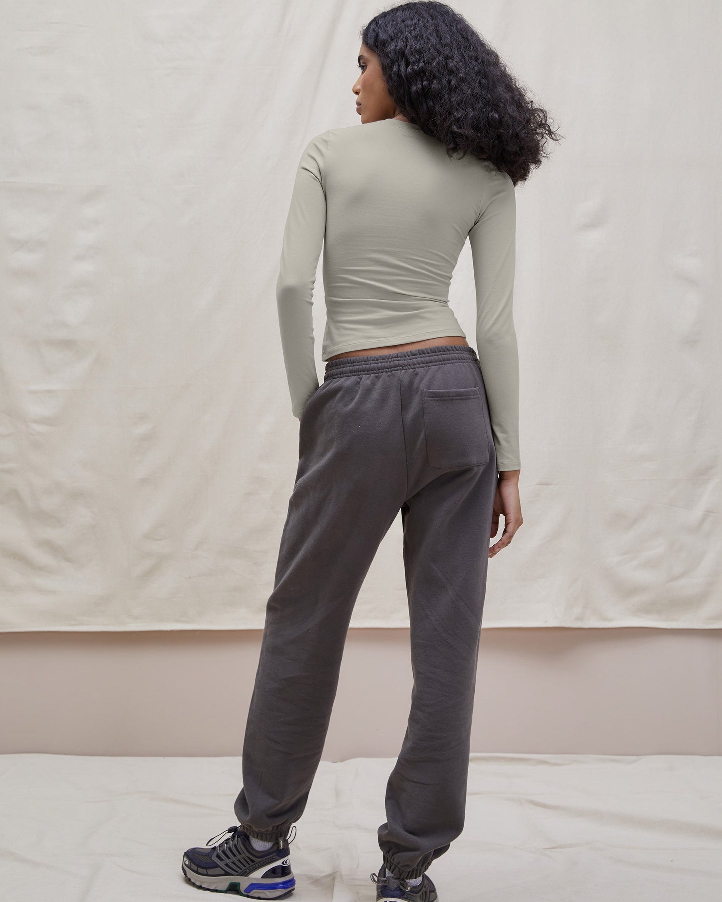 Cotton Long Sleeve Top - Desert Beige