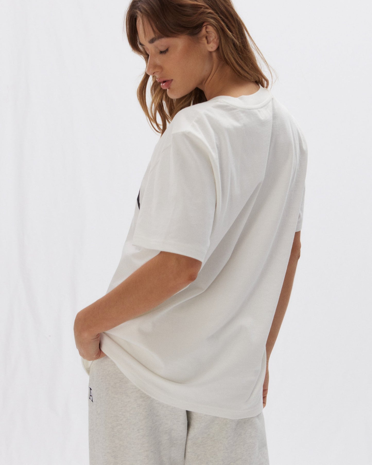 ADA Short Sleeve Oversized T-shirt - White/Black