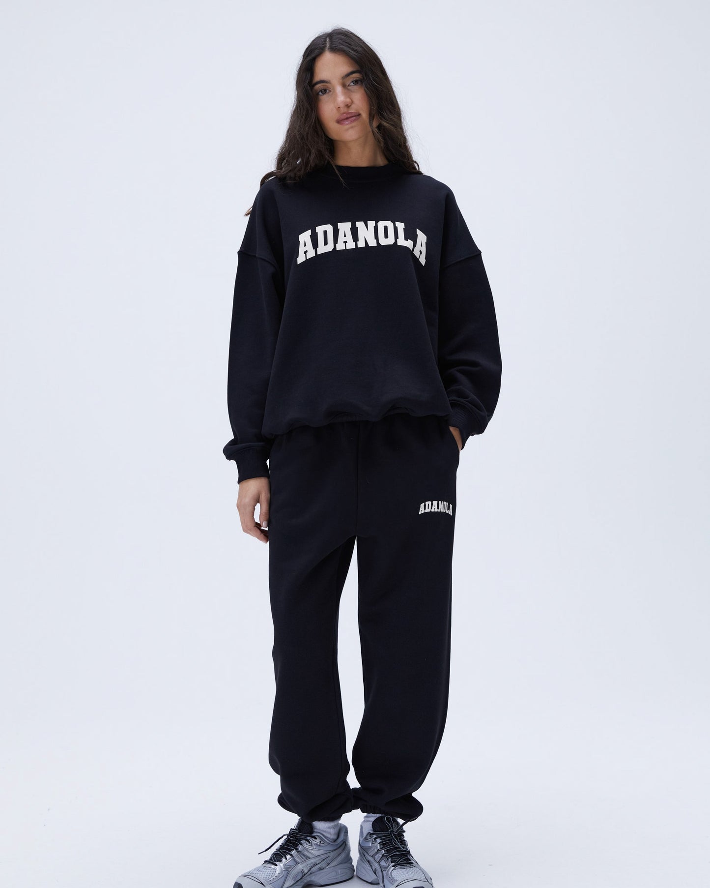 Varsity Oversized Sweatshirt - Black