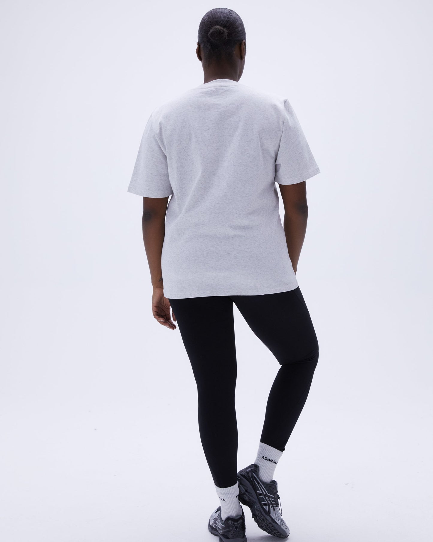 ADA Short Sleeve Oversized T-shirt - Grey Melange