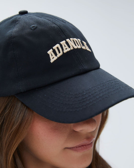 Varsity Cap -  Black/Nude