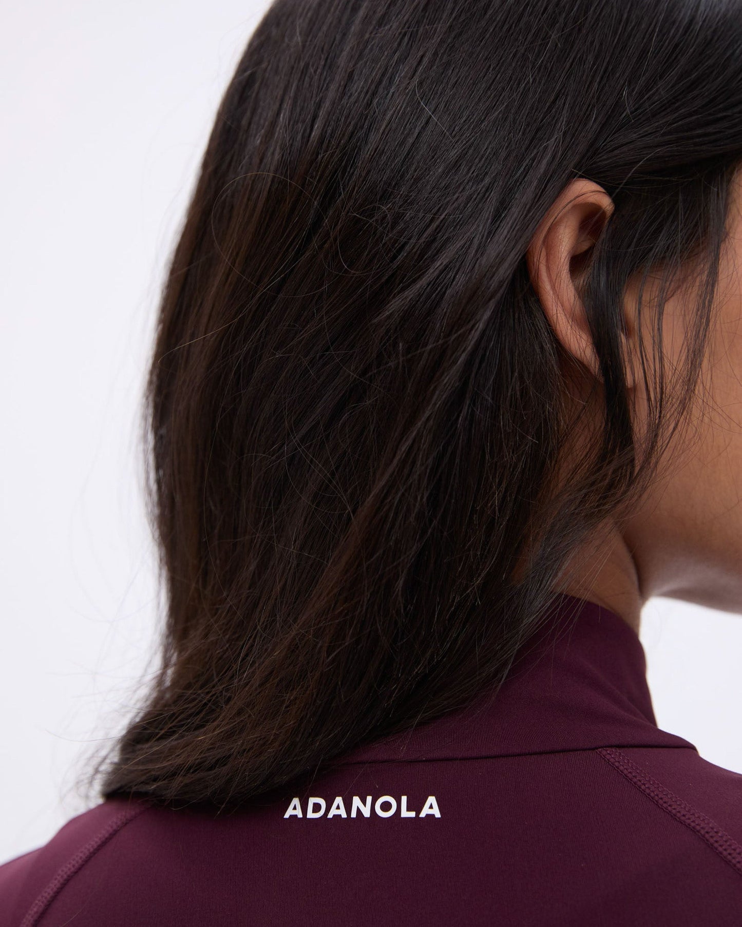 Ultimate Long Sleeve Quarter Zip Top  - Dark Cherry