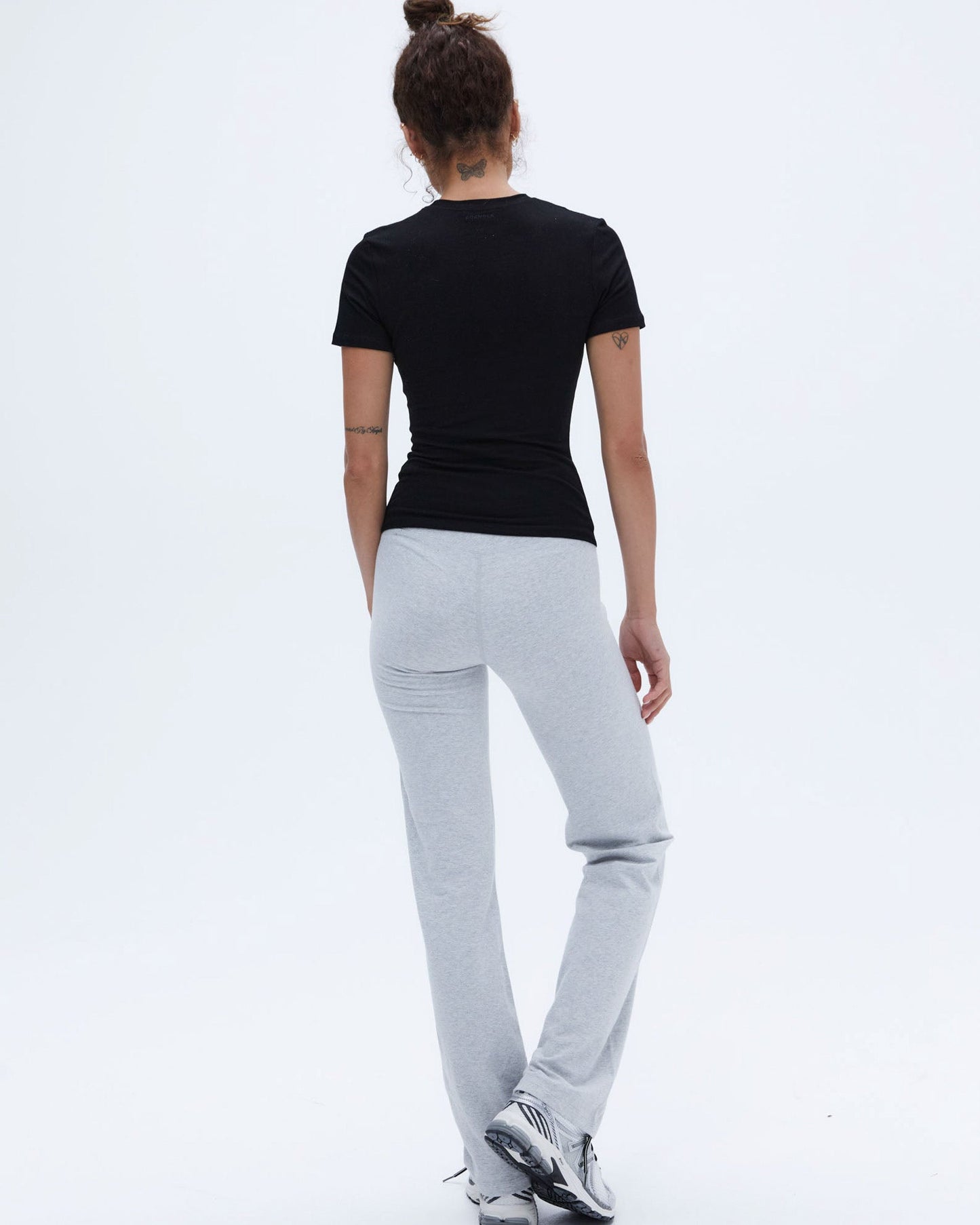 Cotton Short Sleeve Top - Black