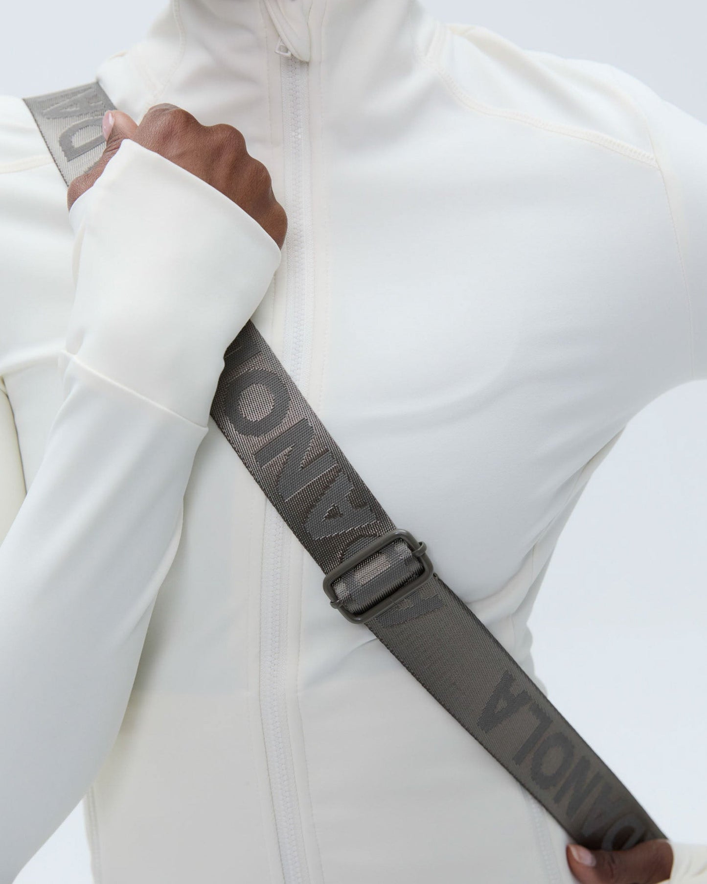 Branded Multi-Strap Bag - Taupe