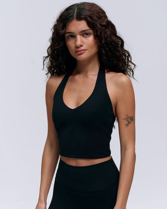Ultimate Halter Neck Top - Black
