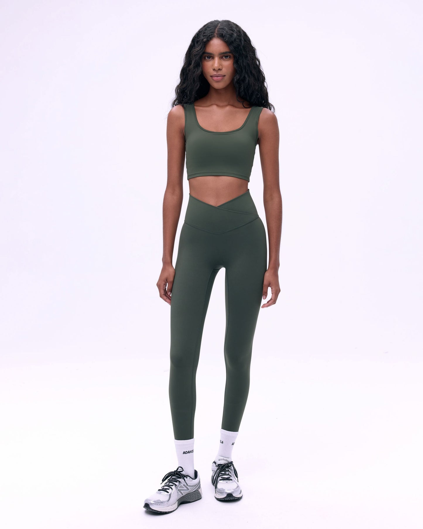Ultimate Wrap Over Leggings - Dark Olive