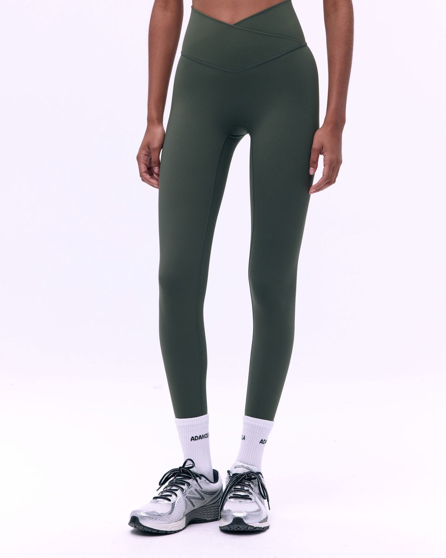 Ultimate Wrap Over Leggings - Dark Olive
