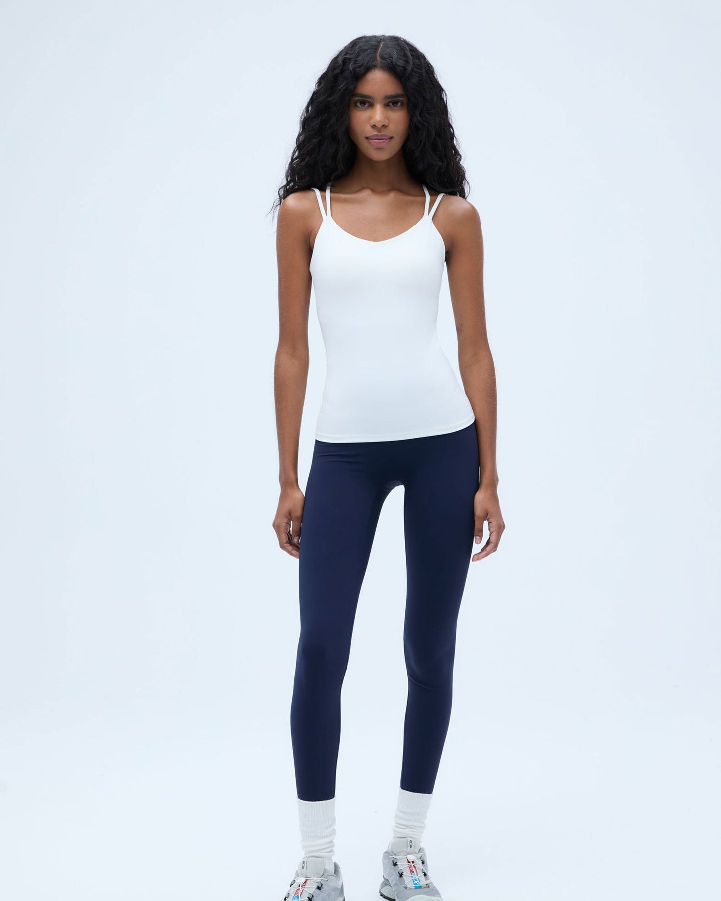 Ultimate Double Strap Tank Top - White