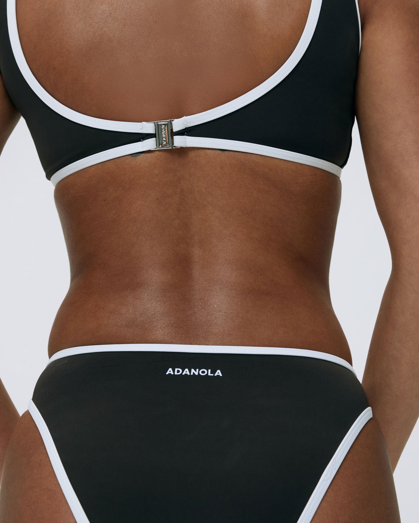 Contrast Bikini Bottom - Coffee Bean/Marshmallow White