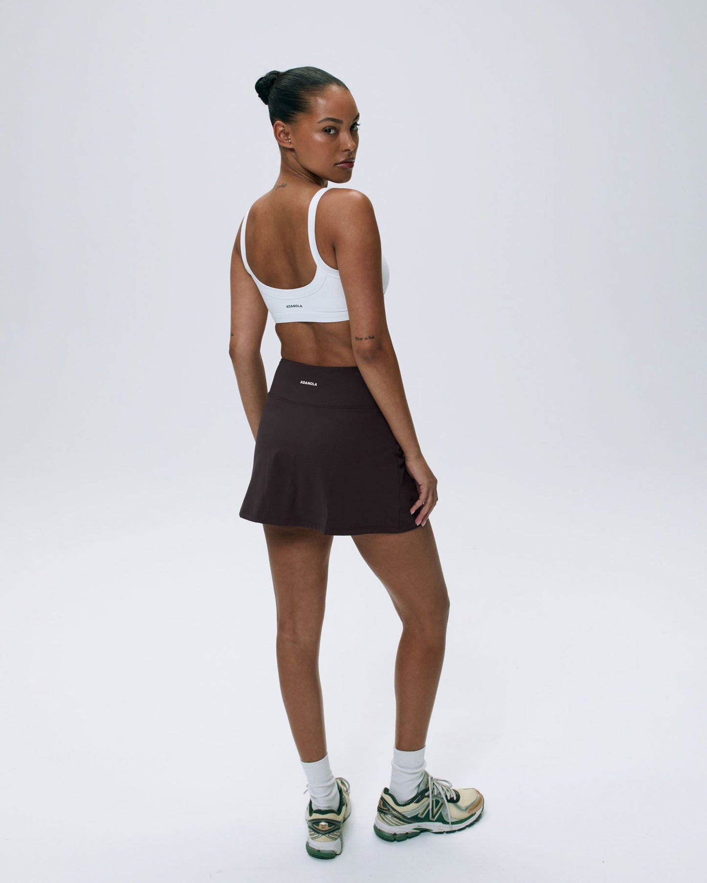 Ultimate A-line Mini Skirt - Coffee Bean