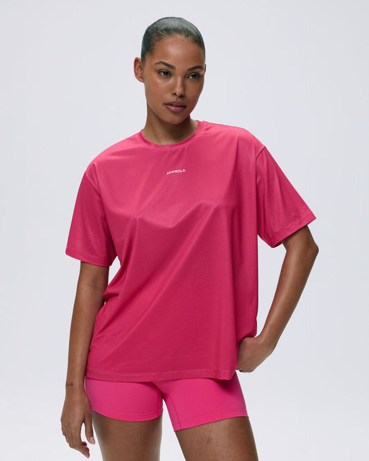 Mesh Active T-Shirt - Hot Pink