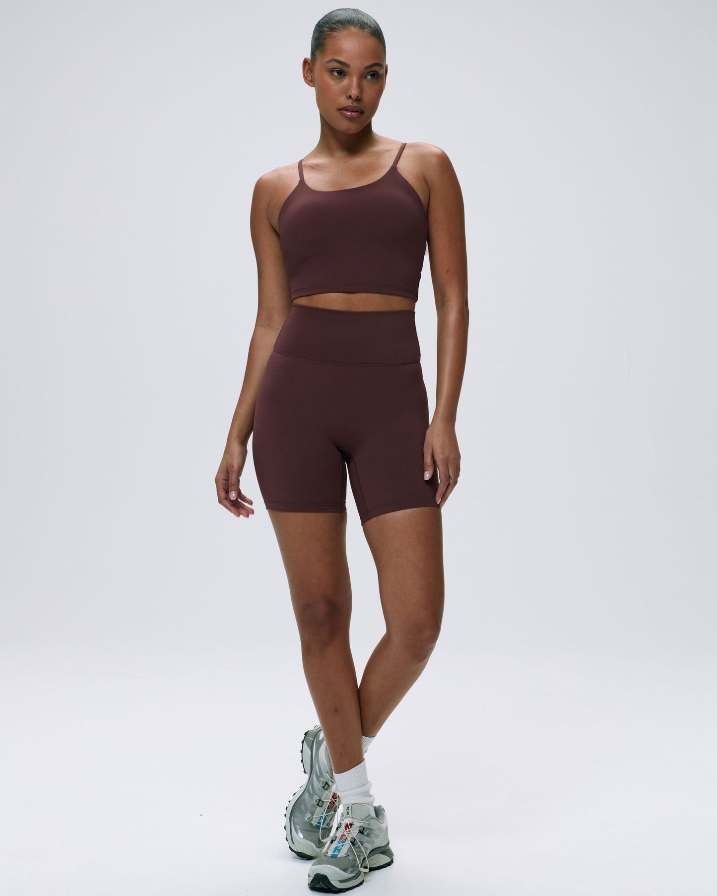 Ultimate Crop Shorts - Burgundy