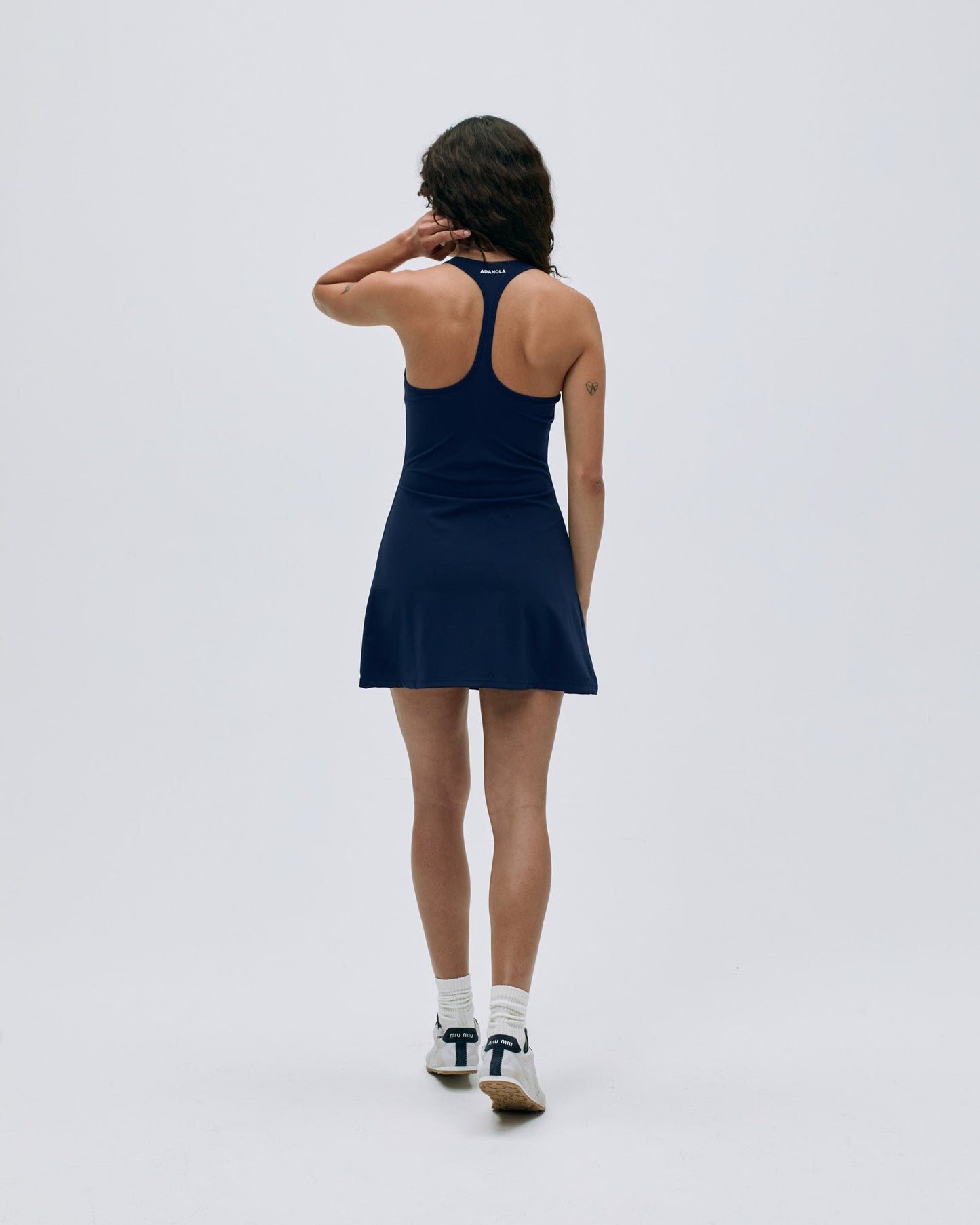 Ultimate Racer Back Dress - Navy Blue
