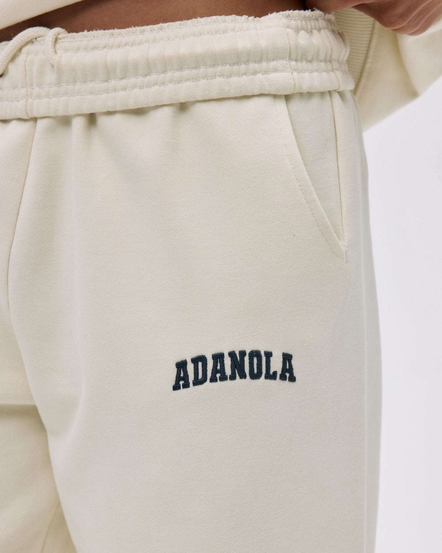 Varsity Sweatpants - Marshmallow White/Midnight Blue