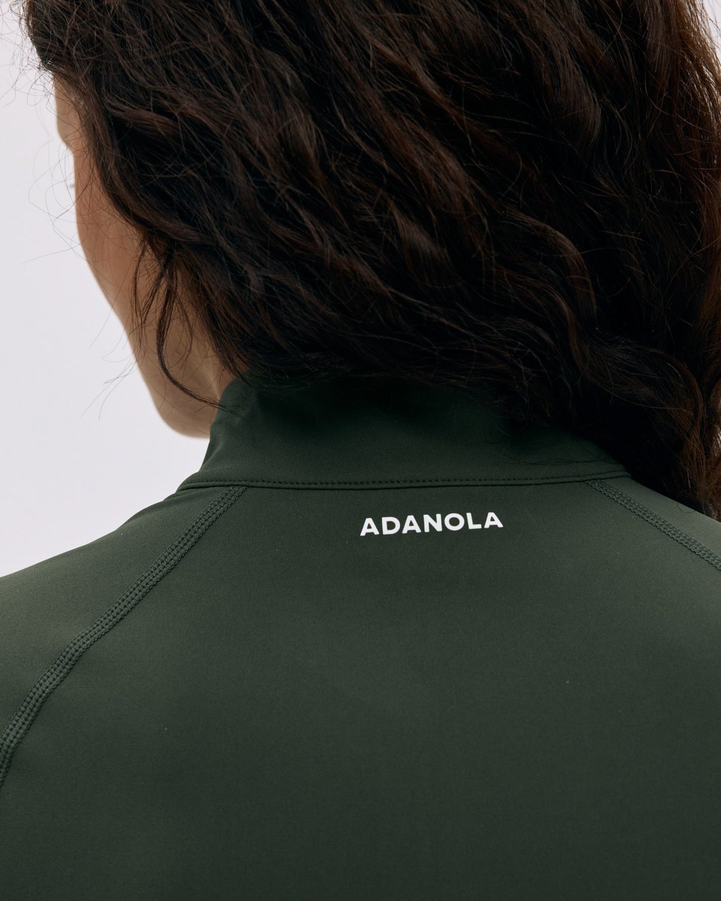 Ultimate Short Sleeve Zip Up Top - Dark Olive