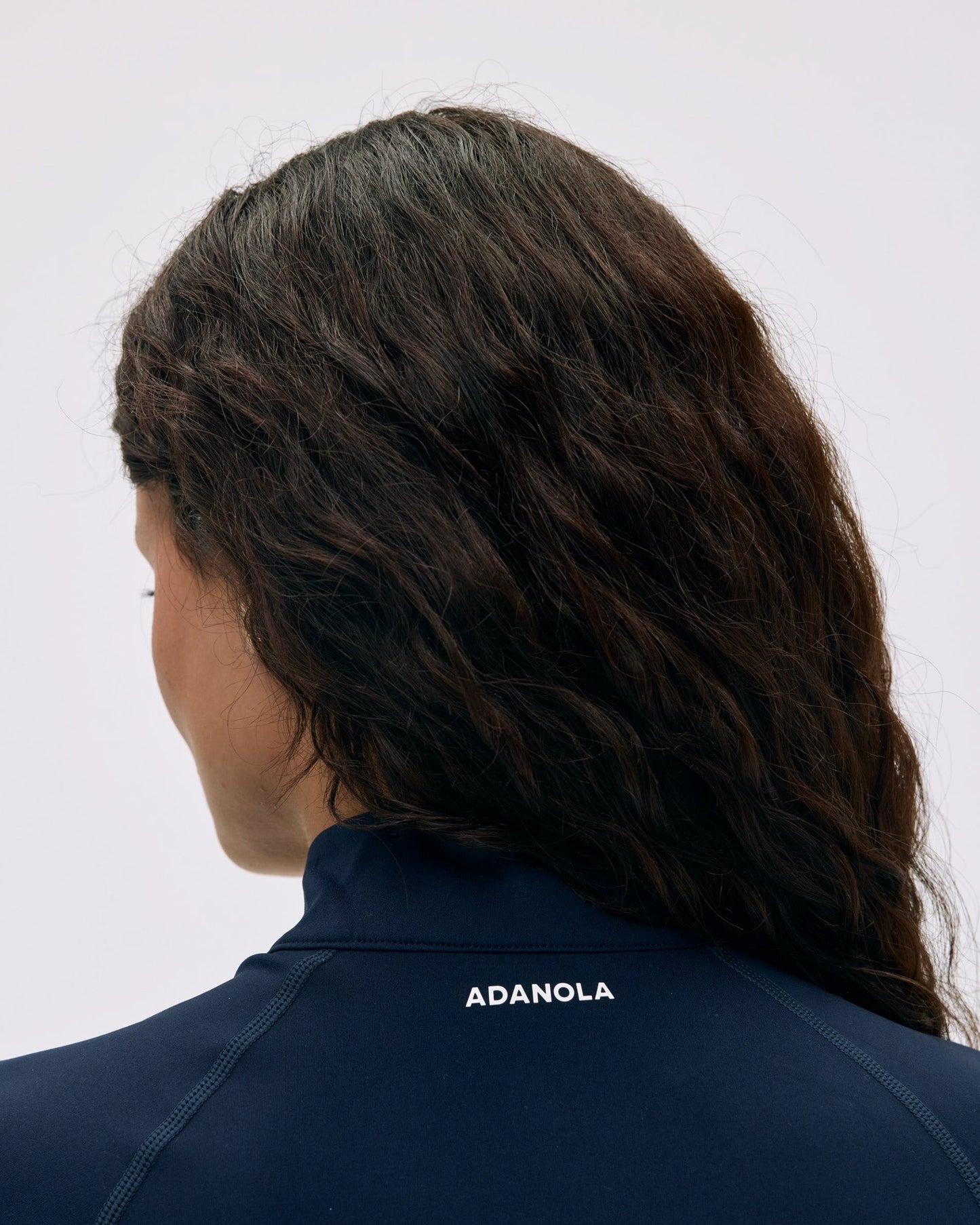 Ultimate Short Sleeve Zip Up Top - Navy Blue