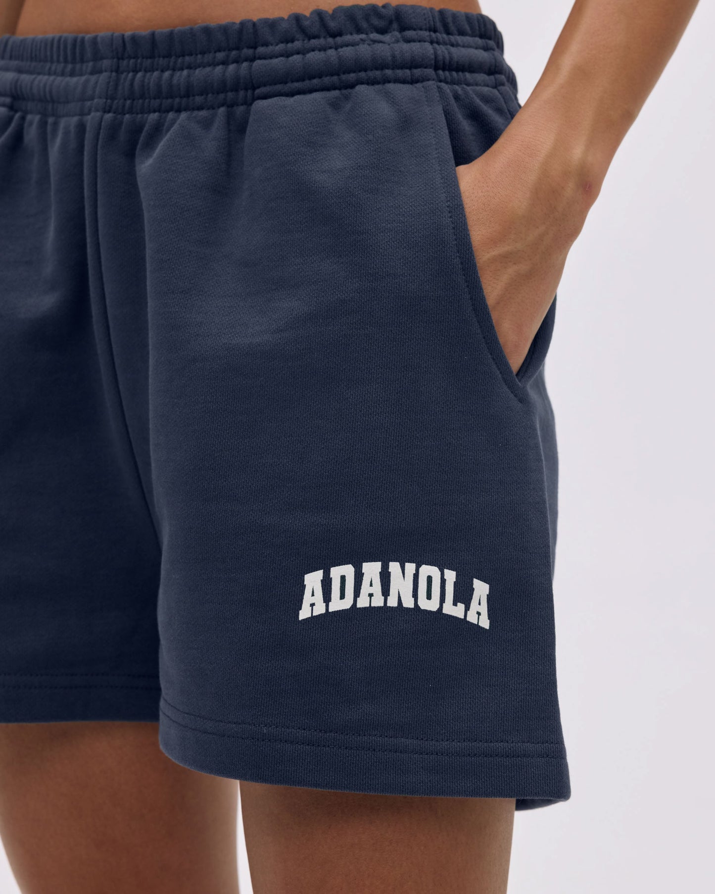 Varsity Sweat Shorts - Midnight Blue/Marshmallow White