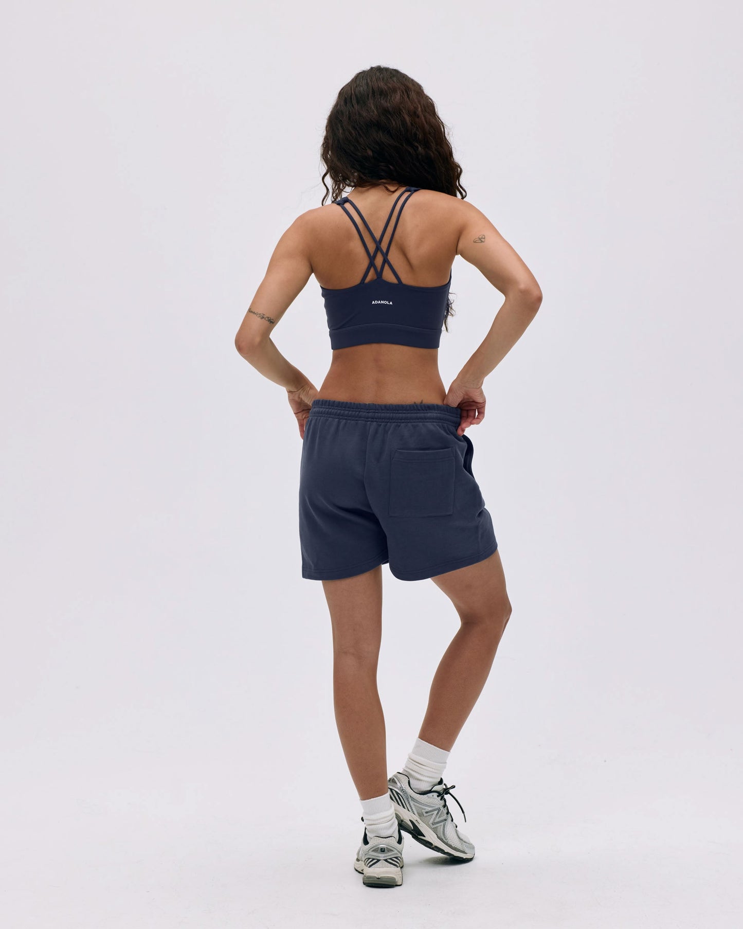 Varsity Sweat Shorts - Midnight Blue/Marshmallow White