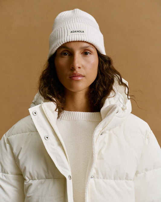 Knit Beanie - Marshmallow White