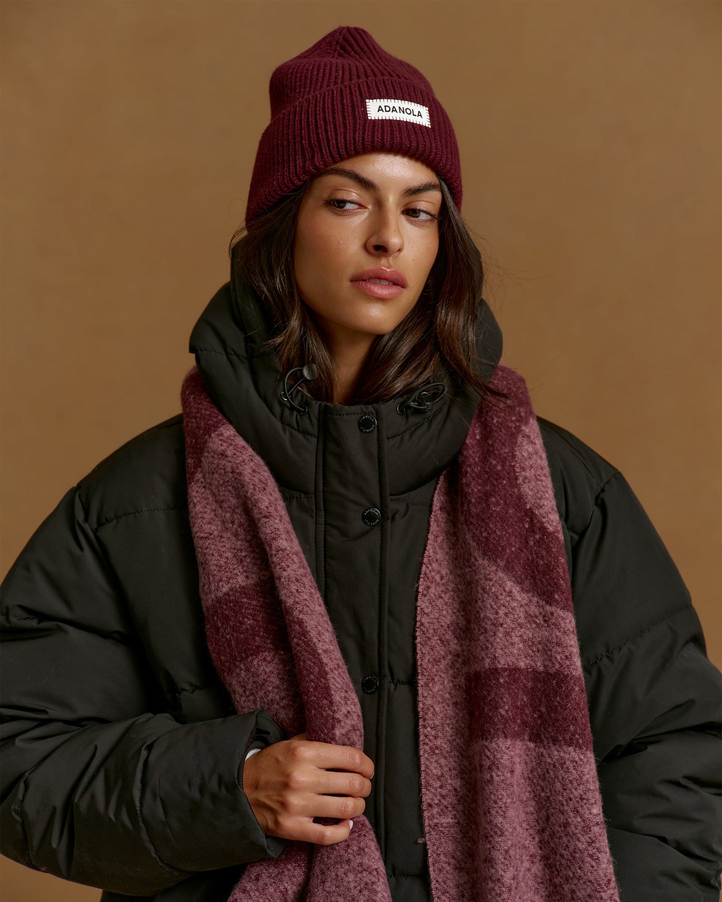 Knit Scarf - Dark Cherry