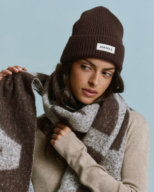 Knit Beanie - Coffee Bean