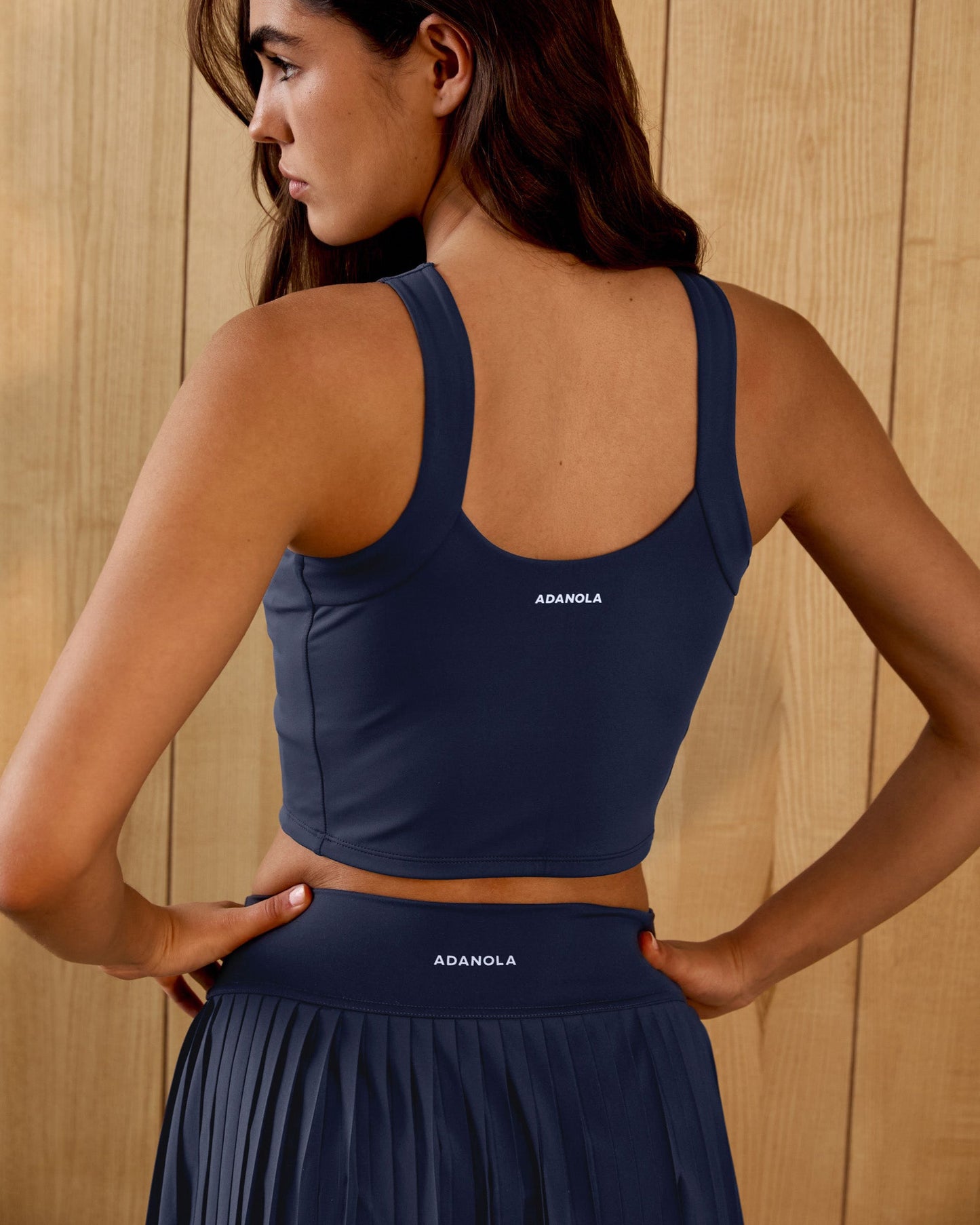 Ultimate Wide Binding Low Back Tank - Midnight Blue