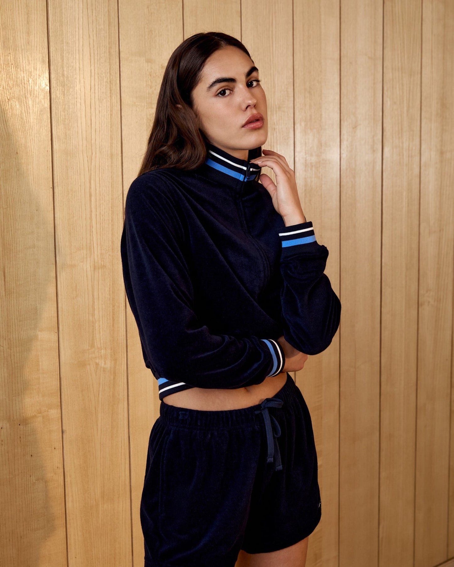 Terry Towelling Shorts - Navy Blue