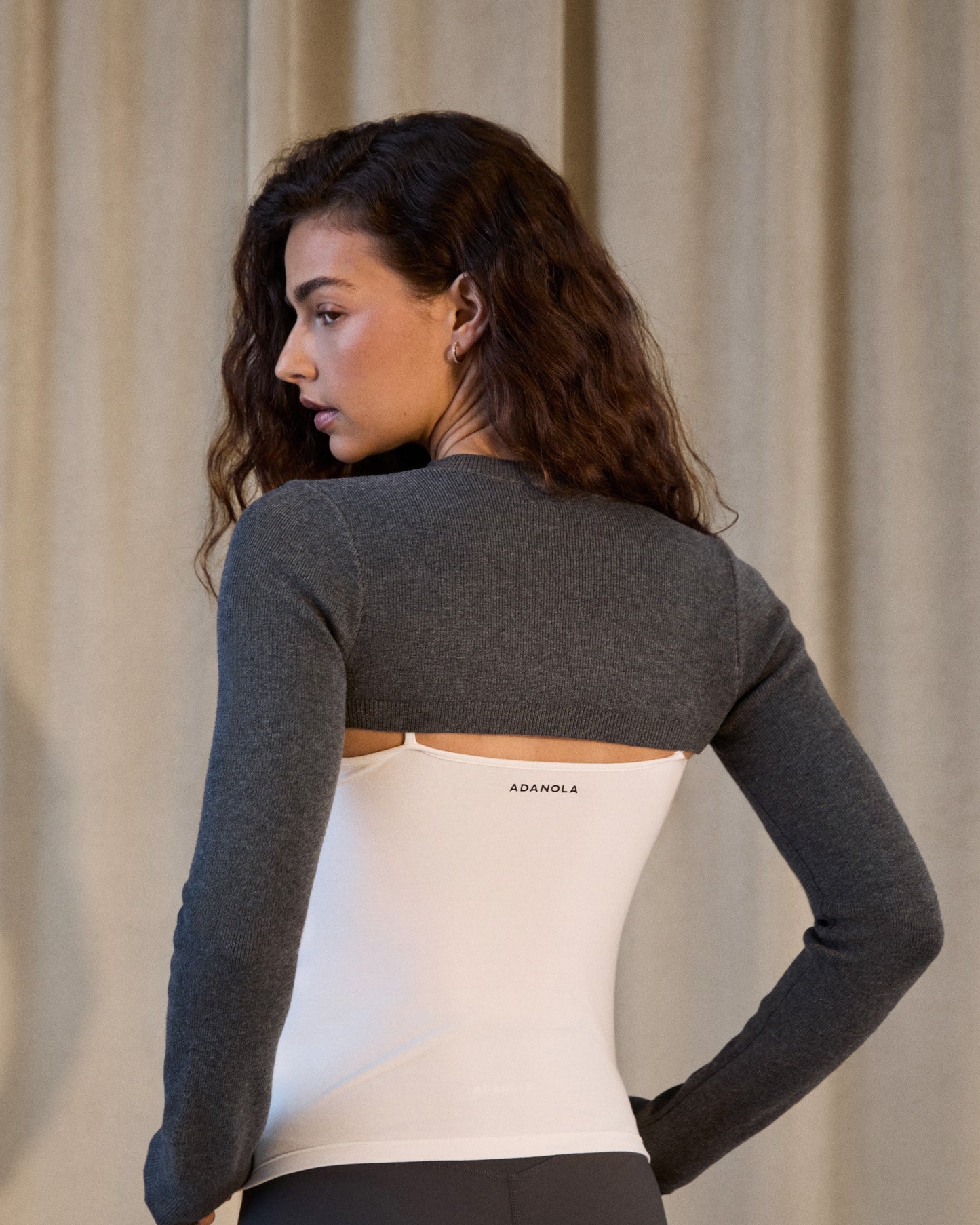 Knit Bolero - Graphite Grey