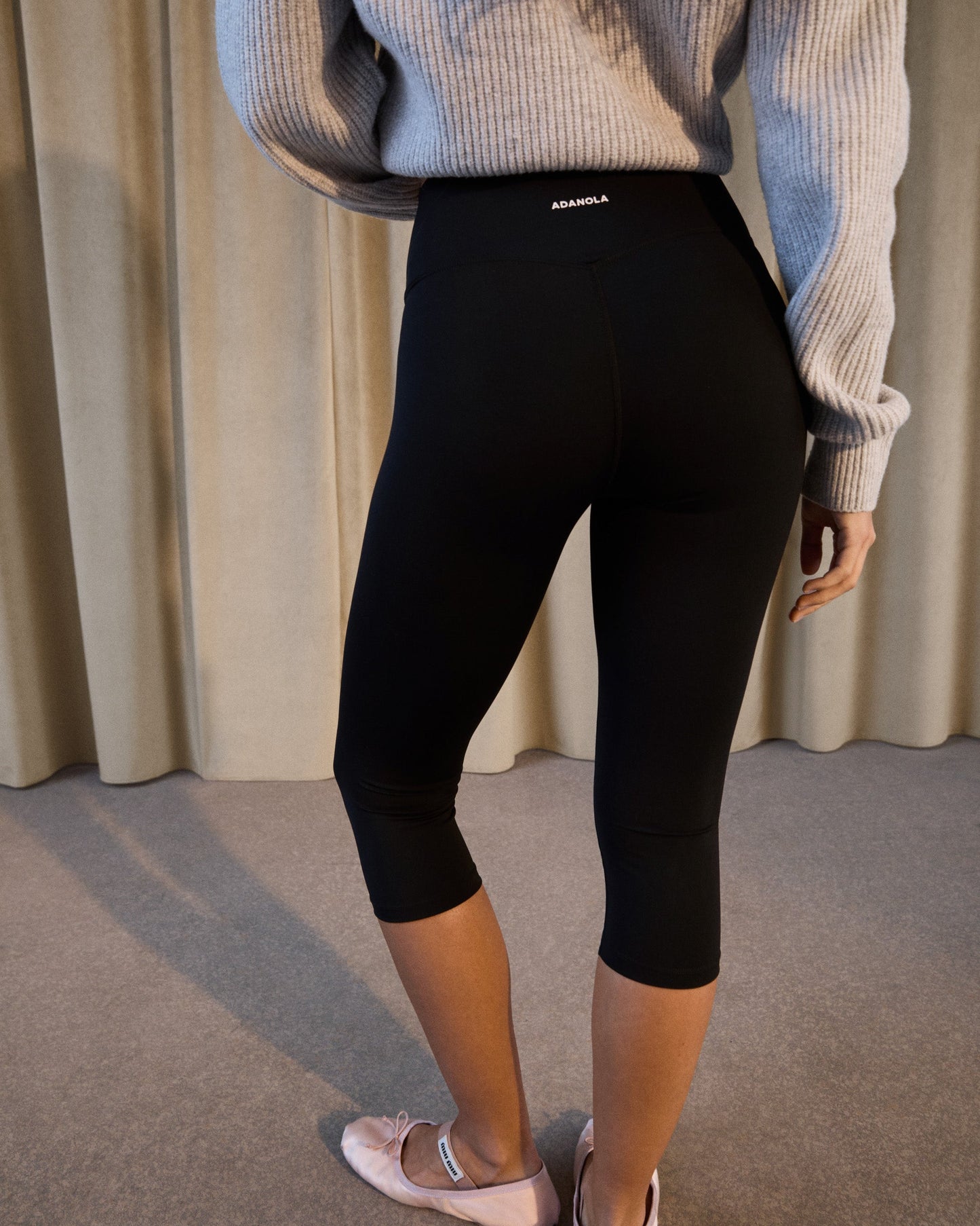 Ultimate Capri Wrap Over Leggings - Black