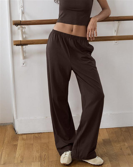 Modal Cotton Pants - Chocolate Brown