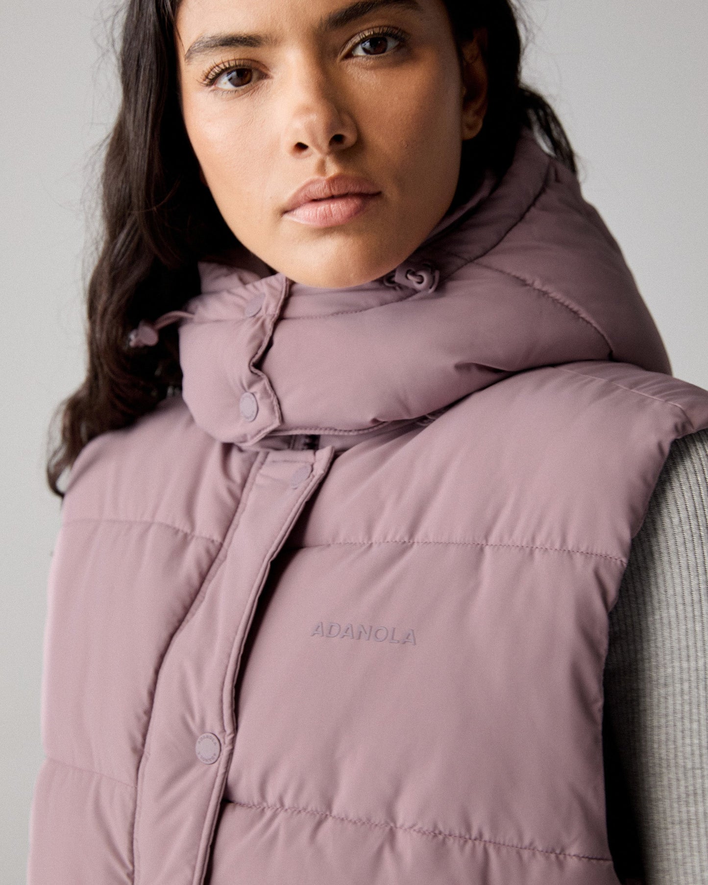 Hooded Puffer Gilet - Dusk Purple