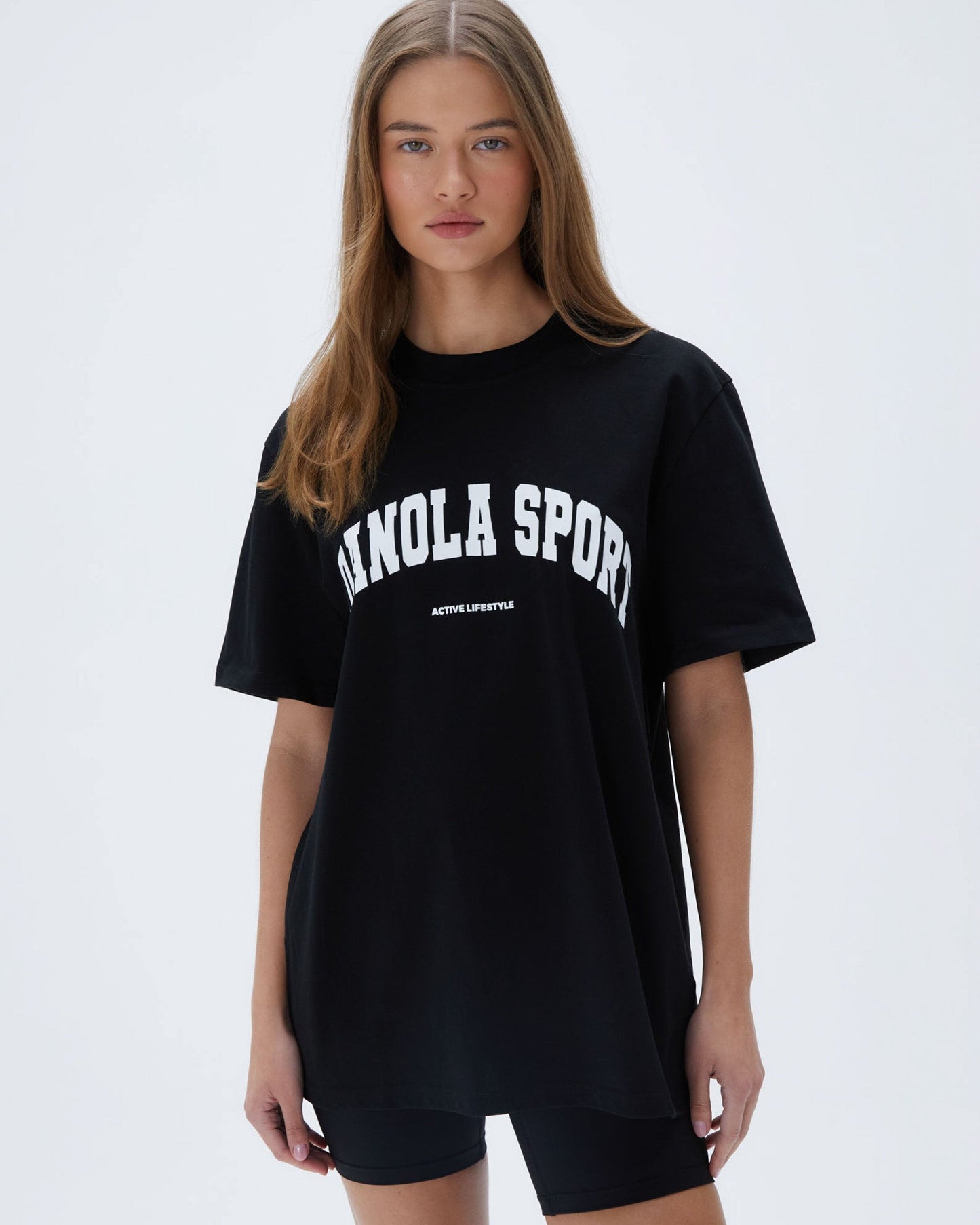 AS Short Sleeve Oversized T-Shirt - Black