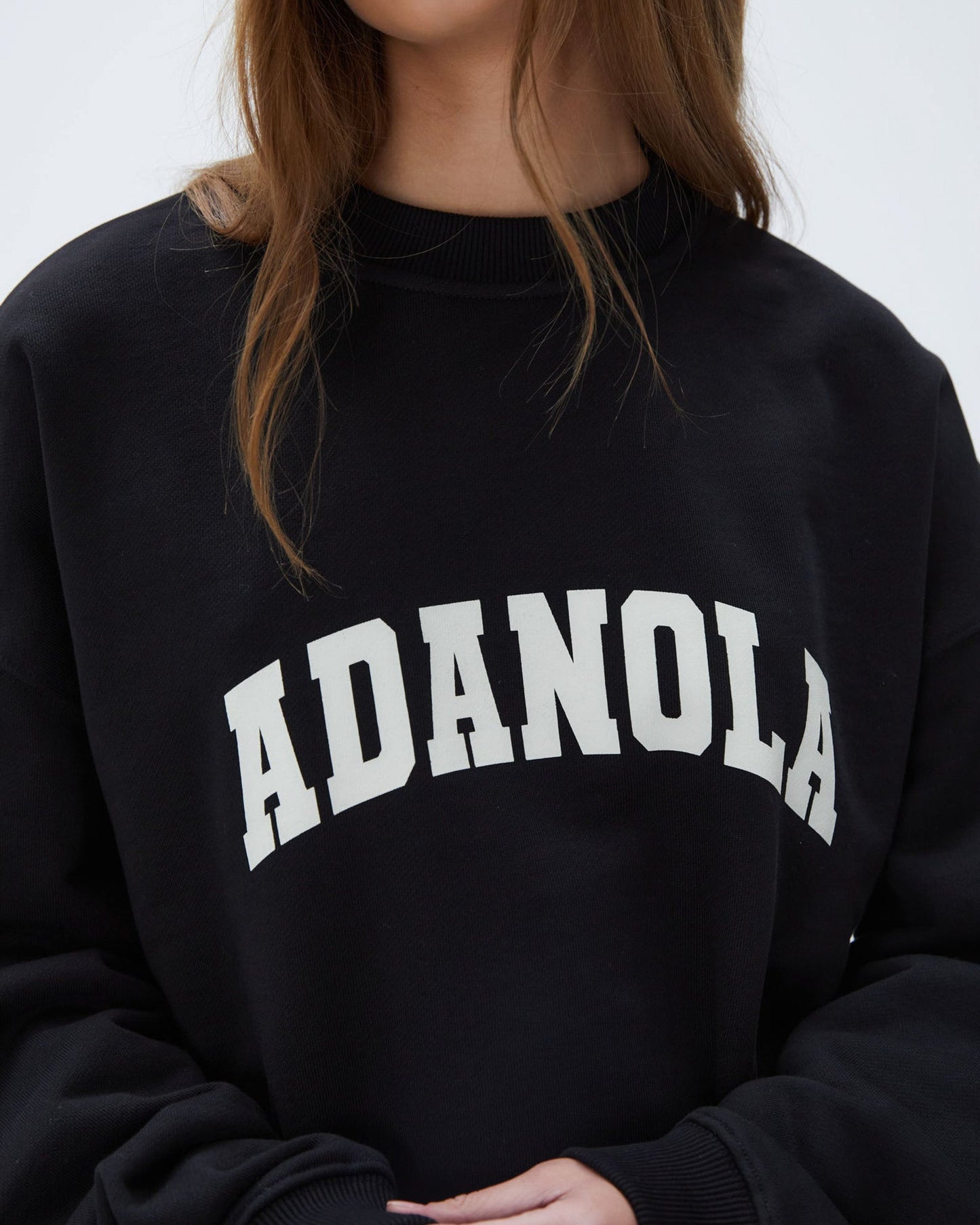 Varsity Oversized Sweatshirt - Black