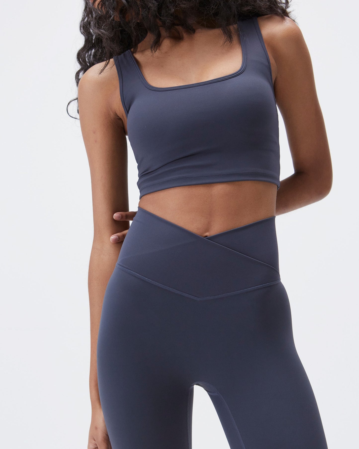 Ultimate Wrap Over Leggings - Midnight Blue