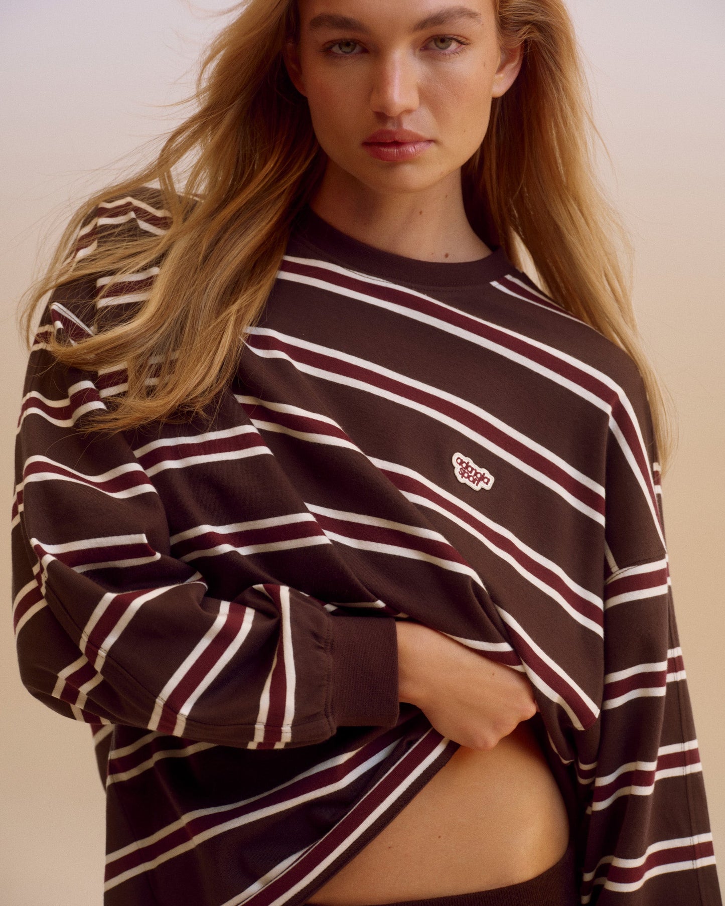 Stripe Long Sleeve T-shirt - Coffee Bean Stripe