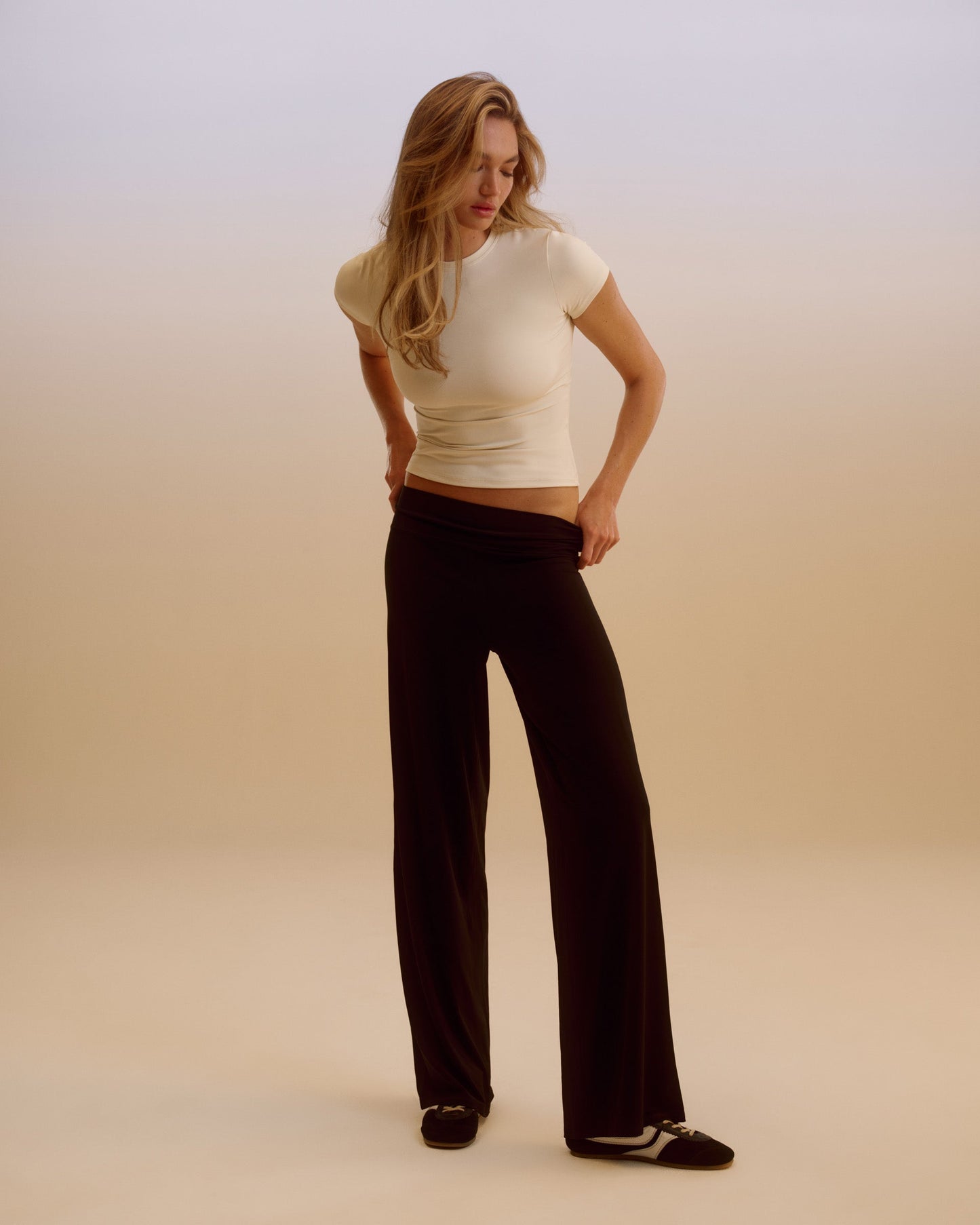 Wide Leg Yoga Pant - Black